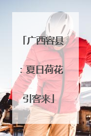 广西容县：夏日荷花引客来