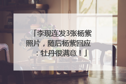 李现连发3张杨紫照片，随后杨紫回应：牡丹很满意！