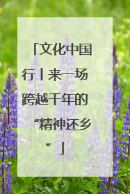 文化中国行丨来一场跨越千年的“精神还乡”