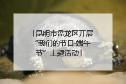 昆明市盘龙区开展“我们的节日·端午节”主题活动
