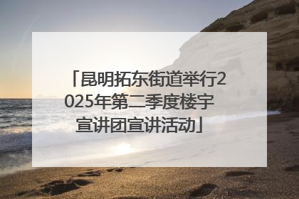 昆明拓东街道举行2025年第二季度楼宇宣讲团宣讲活动