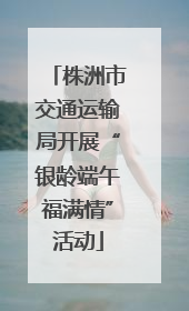 株洲市交通运输局开展“银龄端午福满情”活动