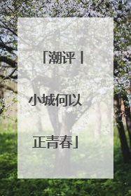 潮评丨小城何以正青春
