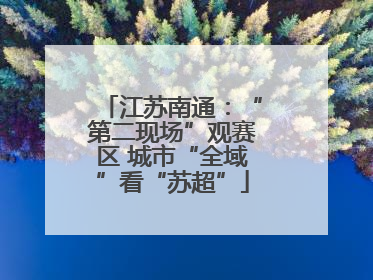 江苏南通：“第二现场”观赛区 城市“全域”看“苏超”