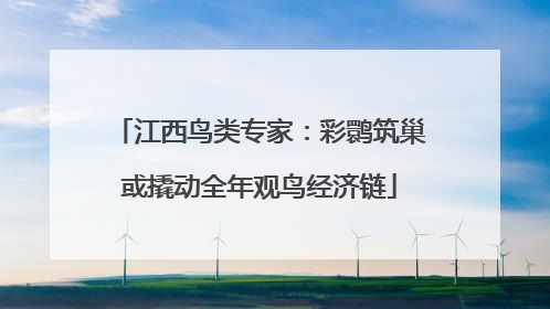 江西鸟类专家：彩鹮筑巢或撬动全年观鸟经济链