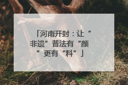 河南开封：让“非遗”普法有“颜”更有“料”