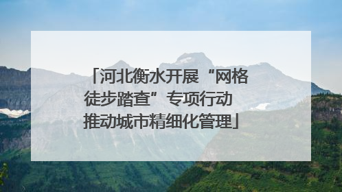 河北衡水开展“网格徒步踏查”专项行动 推动城市精细化管理