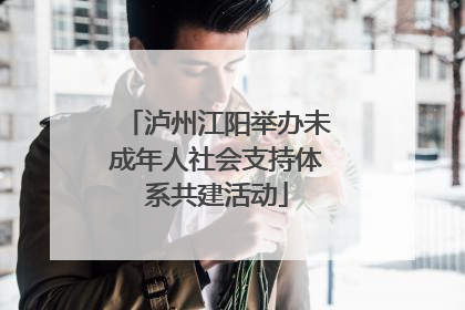 泸州江阳举办未成年人社会支持体系共建活动