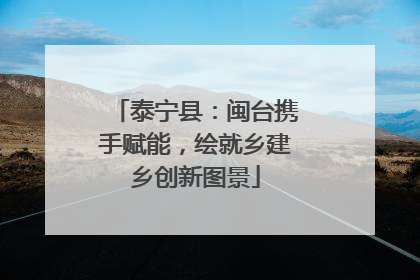 泰宁县：闽台携手赋能，绘就乡建乡创新图景