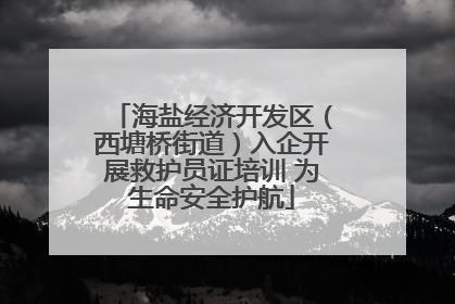 海盐经济开发区（西塘桥街道）入企开展救护员证培训 为生命安全护航