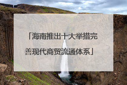 海南推出十大举措完善现代商贸流通体系