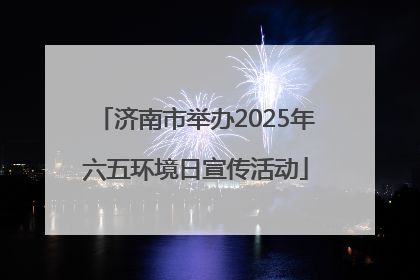 济南市举办2025年六五环境日宣传活动