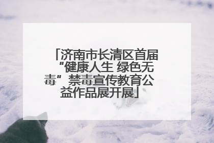 济南市长清区首届“健康人生 绿色无毒”禁毒宣传教育公益作品展开展