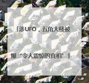 涉UFO，五角大楼被爆“令人震惊的真相”