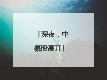 深夜，中概股高开
