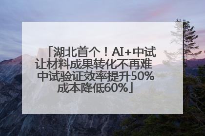 湖北首个！AI+中试让材料成果转化不再难 中试验证效率提升50%成本降低60%