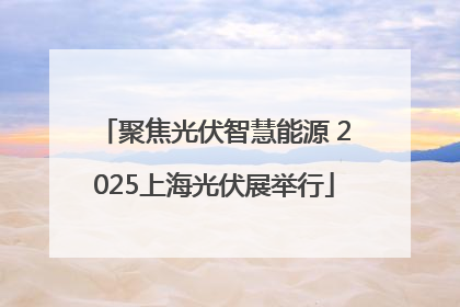聚焦光伏智慧能源 2025上海光伏展举行