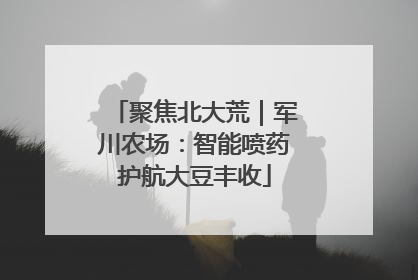 聚焦北大荒｜军川农场：智能喷药护航大豆丰收