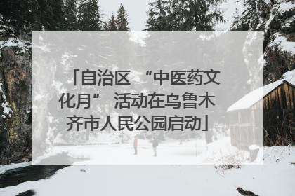 自治区 “中医药文化月” 活动在乌鲁木齐市人民公园启动