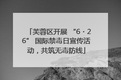 芙蓉区开展 “6・26” 国际禁毒日宣传活动，共筑无毒防线