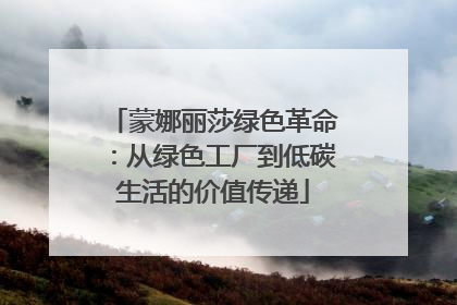 蒙娜丽莎绿色革命：从绿色工厂到低碳生活的价值传递