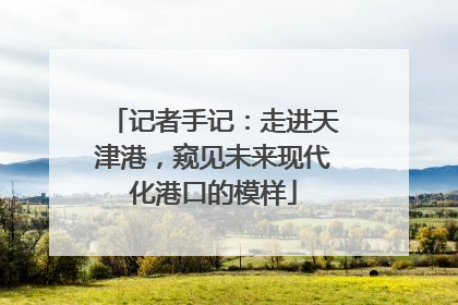 记者手记：走进天津港，窥见未来现代化港口的模样