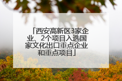 西安高新区3家企业、2个项目入选国家文化出口重点企业和重点项目