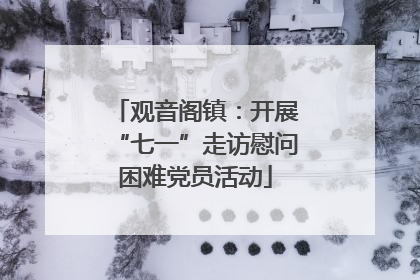 观音阁镇：开展“七一”走访慰问困难党员活动