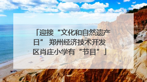 迎接“文化和自然遗产日” 郑州经济技术开发区肖庄小学有“节目”
