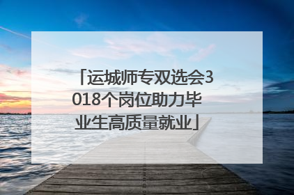 运城师专双选会3018个岗位助力毕业生高质量就业