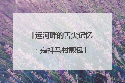 运河畔的舌尖记忆：嘉祥马村煎包