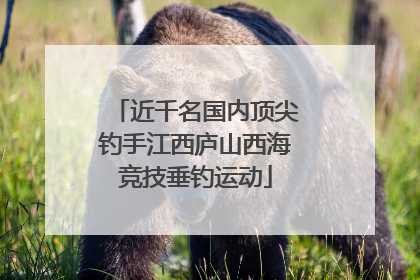 近千名国内顶尖钓手江西庐山西海竞技垂钓运动
