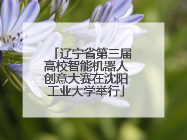 辽宁省第三届高校智能机器人创意大赛在沈阳工业大学举行