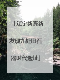 辽宁新宾新发现九处旧石器时代遗址