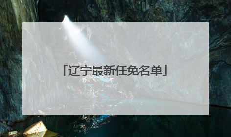 辽宁最新任免名单