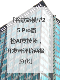 谷歌新模型2.5 Pro霸榜AI竞技场，开发者评价两极分化