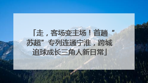 走，客场变主场！首趟“苏超”专列连通宁淮，跨城追球成长三角人新日常