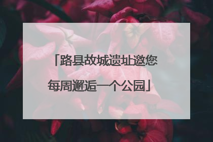 路县故城遗址邀您每周邂逅一个公园