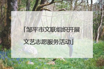 邹平市文联组织开展文艺志愿服务活动