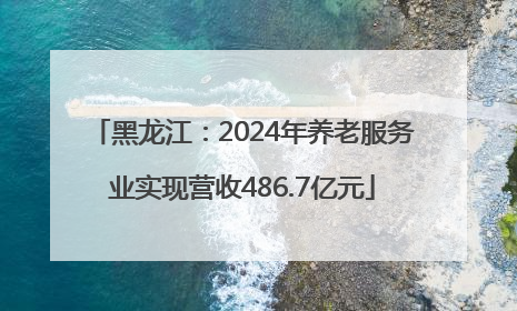 黑龙江：2024年养老服务业实现营收486.7亿元