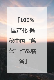 100%国产化 揭秘中国“蓝盔”作战装备