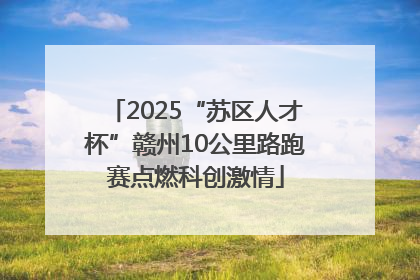 2025“苏区人才杯”赣州10公里路跑赛点燃科创激情