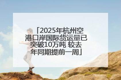 2025年杭州空港口岸国际货运量已突破10万吨 较去年同期提前一周