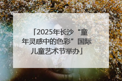 2025年长沙“童年灵感中的色彩”国际儿童艺术节举办