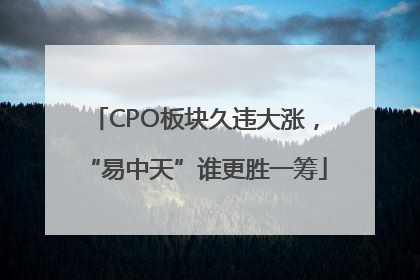 CPO板块久违大涨，“易中天”谁更胜一筹