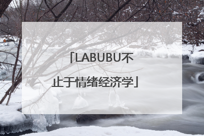 LABUBU不止于情绪经济学