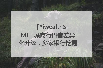 YiwealthSMI｜城商行抖音差异化升级，多家银行挖掘自身特色出圈！